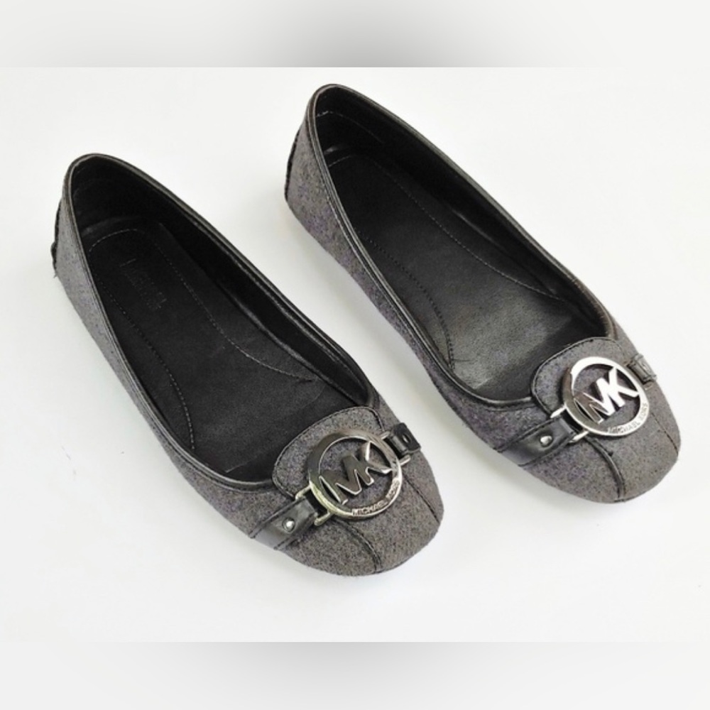 Michael Kors sz 10M Grey Tweed flats